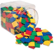Recursos de aprendizagem Azulejos de cores quadradas, contando, classificando brinquedo, conjunto de 400 em 6 cores, idades 3+