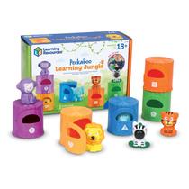 Recursos de aprendizagem de brinquedos didáticos Peekaboo Learning Jungle