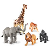 Recursos de aprendizagem de brinquedos Jumbo Jungle Animals 5 peças de mais de 18 milhões Recursos de aprendizagem de brinquedos Jumbo Jungle Animals 5 peças de mais de 18 milhões