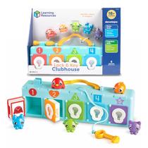 Recursos de aprendizagem de brinquedos Lock & Key Clubhouse w/ Fine Motor Games