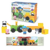 Recursos de aprendizagem de brinquedos Peeksville Haul & Seek Tractor