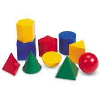 Recursos de Aprendizagem de Formas Geométricas - Kit com 10 Peças Grandes