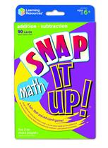 Recursos de aprendizagem de jogos de cartas Snap It Up! Matemática: adição/subtração