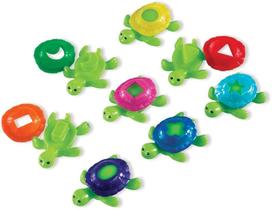 Recursos de aprendizagem formam tartarugas de concha, conjunto de 8,multi-cores,5"