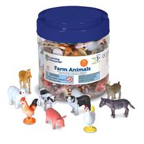 Recursos de Aprendizagem para Crianças Acima de 3 Anos - 60 Peças com Contadores de Animais de Fazenda Recursos de Aprendizagem para Crianças Acima de 3 Anos - 60 Peças com Contadores de Animais de Fazenda