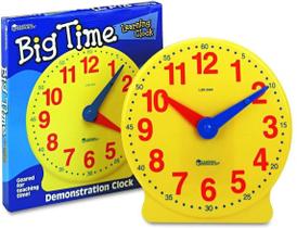 Recursos de aprendizagem Relógio de Aprendizagem Grande Tempo, Relógio Analógico, Homeschool, 12 Horas, Desenvolvimento de Matemática Básica, Idades 5+