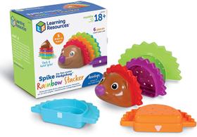 Recursos de aprendizagem Spike The Fine Motor Hedgehog Rainbow Stackers, Amazon Exclusive, Stacking &amp Counting Toy for Toddlers, Ages 2+