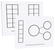 Recursos educacionais Didax Write-On Wipe-Off Mats Set 10