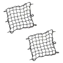 Red de carga CZC AUTO negra de látex con bungee 30x30 cm con 6 ganchos 2 unidades