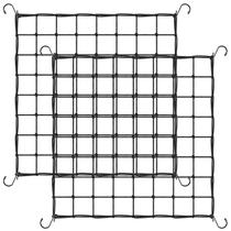 Red de Enrejado 2 Paquetes con 8 Ganchos 120x120 cm para Tiendas de Cultivo