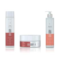 Red Iron Soul Curly Shampoo + Mascara + Ativador Cachos Waves Active Red Iron Soul Curly Shampoo + Mascara + Ativador Cachos Waves Active