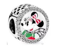 Red Minnie Bow Mickey Balloon Charm Beads Para Pulseira DIY Presente Para Festa Feminina