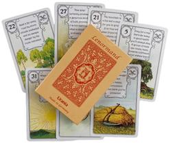 Red Owl Lenormand Oracle Deck Oráculo Da Curuja Vermelha Baralho Cigano Cartas de Tarô
