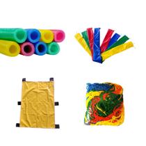 Rede + 8 Isotubos + 8 Capas + Portinha (Kit de Cama Elástica/Pula Pula) - vale criar brinquedos