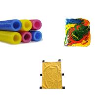 Rede + 8 Isotubos + Portinha (Kit de Cama Elástica/Pula Pula) - vale criar brinquedos