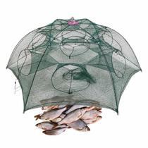 Rede Armadilha Peixe Covo 12 Furos Pescaria Isca Camarao Lagosta Robalo Lambari Alevinos Siri Tainha Piaba Corvina
