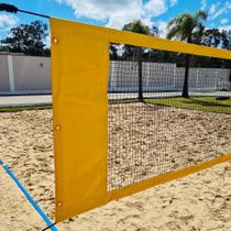 Rede Beach Tennis com banda lateral Zaka Amarela 8,60m x 0,80m