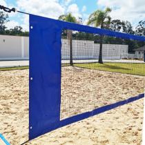 Rede Beach Tennis com banda lateral Zaka Azul 8,60m x 0,80m