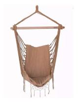 Rede Cadeira Artesanal - Com Algodão Cru - 120kg - Deluxe