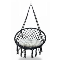 Rede Cadeira Balanço Almofada Algodao Suspensa Casa Quintal Varanda Jardim Decoraçao Teto Sacada Area Lazer Trançada