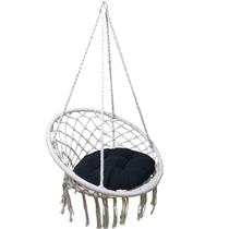 Rede Cadeira Balanço Suspensa Teto Casa Varanda Quintal Jardim Sacada Terraço Area Lazer Externa Algodao Confortavel Rede Cadeira Balanço Suspensa Teto Casa Varanda Quintal Jardim Sacada Terraço Area Lazer Externa Algodao Confortavel