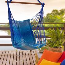 Rede Cadeira de Descanso Estofada de Algodão 1.30 x 0.85 Modelo MariposaAzul-Hale Rede Cadeira de Descanso Estofada de Algodão 1.30 x 0.85 Modelo MariposaAzul-Hale