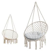 Rede Cadeira Suspensa Balanco Algodao Macrame Teto Casa Varanda Quintal Jardim Area Deck Resistente Confortavel Lazer