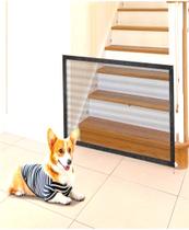 Rede Cerca Para Pets Cachorros Gatos e Crianças Tela Protetora Para Escadas e Portas Flexível Removível 1,10cm larg x 0,79cm Altura