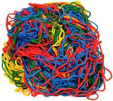 Rede Colorida Tela Proteção Cama Elástica Pula Pula 3,05m