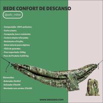 Rede Confort Garimpeira Descanso Acampamento Ripstop Militar