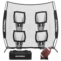 Rede de Alvo para Futebol BaseGoal 183x183 cm com 4 Bolsos e Bolas Rede de Alvo para Futebol BaseGoal 183x183 cm com 4 Bolsos e Bolas