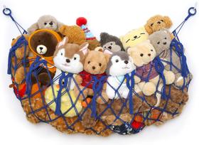 Rede de armazenamento de bichos de pelúcia YKBU Blue com 124 cm de largura