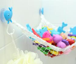 Rede de armazenamento de brinquedos para banheira MiniOwls com 3 ventosas Rede de armazenamento de brinquedos para banheira MiniOwls com 3 ventosas