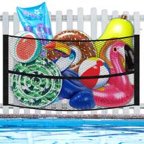 Rede de armazenamento flutuante para brinquedos de piscina DECOHS extra grande 180 x 120 cm