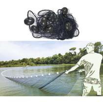 Rede de arrasto com 30 metros de comprimento com funil malha 3,0 fio 210/24