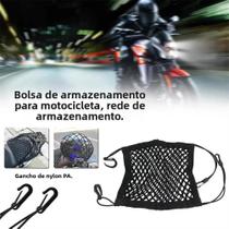 Rede De Bagagem Para Motocicleta Com Gancho, Bolsa De Armazenamento Em Malha Para Tanque De - NIGHTKIST