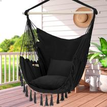 Rede De Balanço Suspensa Teto Confortável com Almofadas White Arrow