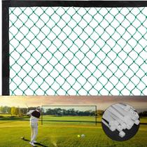 Rede de barreira de golfe ASENVER High Impact 3m x 3m para interior/exterior