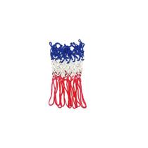 Rede de basquete para cesta de basquete tricolor de nylon com 3 mm de espessura