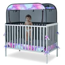 Rede de berço para bebês Porayhut 130x71x130 cm Pop-up Mosquiteiro Mesh