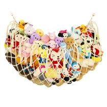 Rede de bichos de pelúcia Diocos XL 152x38 cm, macramê feito à mão