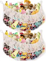 Rede de Bichos de Pelúcia Prim Zooty - Creme Extra Grande - Pacote com 2 Unidades