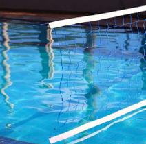 Rede de Biribol para Piscina 4,5m Vôlei Aquático com 2 Faixa Reforçada Alta Durabilidade Rede de Biribol para Piscina 4,5m Vôlei Aquático com 2 Faixa Reforçada Alta Durabilidade