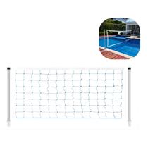 Rede De Biribol Vôlei De Piscina 6 Metros Com Suportes