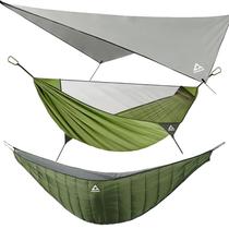 Rede de Camping CROSSHIP com Mosquiteiro, Manta Inferior e Toldo Rede de Camping CROSSHIP com Mosquiteiro, Manta Inferior e Toldo