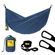 Rede De Camping Hamaca Portátil Ultra C/cinta Portable Style Azul