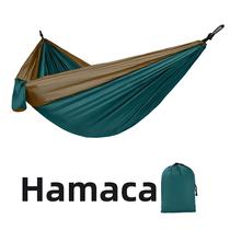 Rede De Camping Portátil Para Uma Pessoa Em Nylon, Cama Suspensa De Alta Resistência Em Tecido De