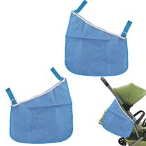 Rede de carga para carrinho de bebê Anglepingping, 2 unidades, azul, ajustável Rede de carga para carrinho de bebê Anglepingping, 2 unidades, azul, ajustável