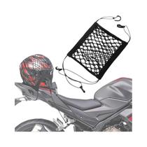 Rede De Carga Para Motocicleta De Camada Dupla 10x11 Polegadas Com Ganchos Para Armazenamento De