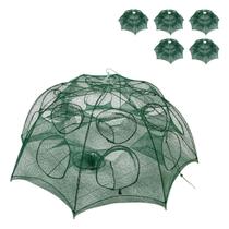 Rede de Covo Kit 5 Uni 16 Furos Camarao Caraguejo Pesca Esportiva Siri Lagoa Mar Rio Açude Lago - Leva pro pet Rede de Covo Kit 5 Uni 16 Furos Camarao Caraguejo Pesca Esportiva Siri Lagoa Mar Rio Açude Lago - Leva pro pet
